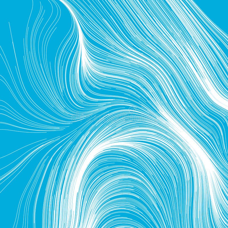 Abstrakte bunten Rendering von zufälligen welligen kurvigen Writhe Linien Design Element Serie vektor abbildung