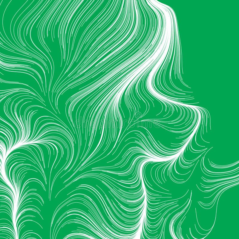 Abstrakte bunten Rendering von zufälligen welligen kurvigen Writhe Linien Design Element Serie lizenzfreie abbildung