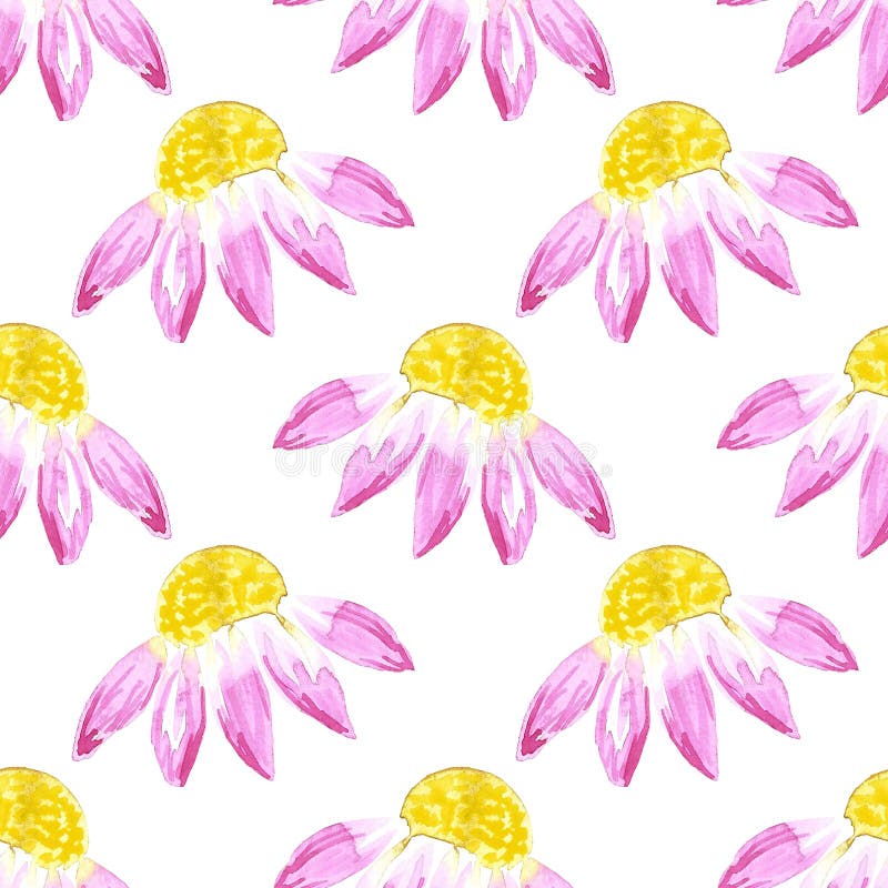 Abstrakte Dahlia-Dahlia-Perlmuttmuster mit handgezeichneter Aquarellfarbe auf weißem Hintergrund. einfaches Muster. Spinnstoffgewe stock abbildung