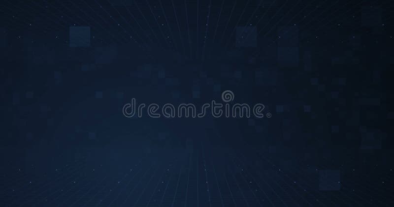 Abstrakte digitale elettric blaue Linien Hintergrundbewegung, bereite Animation der nahtlosen Schleife lizenzfreie abbildung