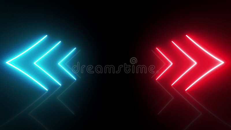 Abstrakte digitale Neon-Retro-Hintergrundschleife stock abbildung