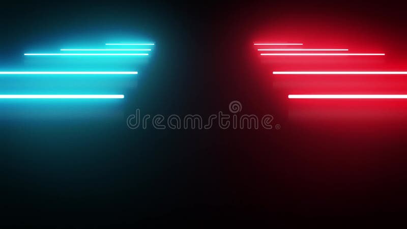 Abstrakte digitale Neon-Retro-Hintergrundschleife stock abbildung