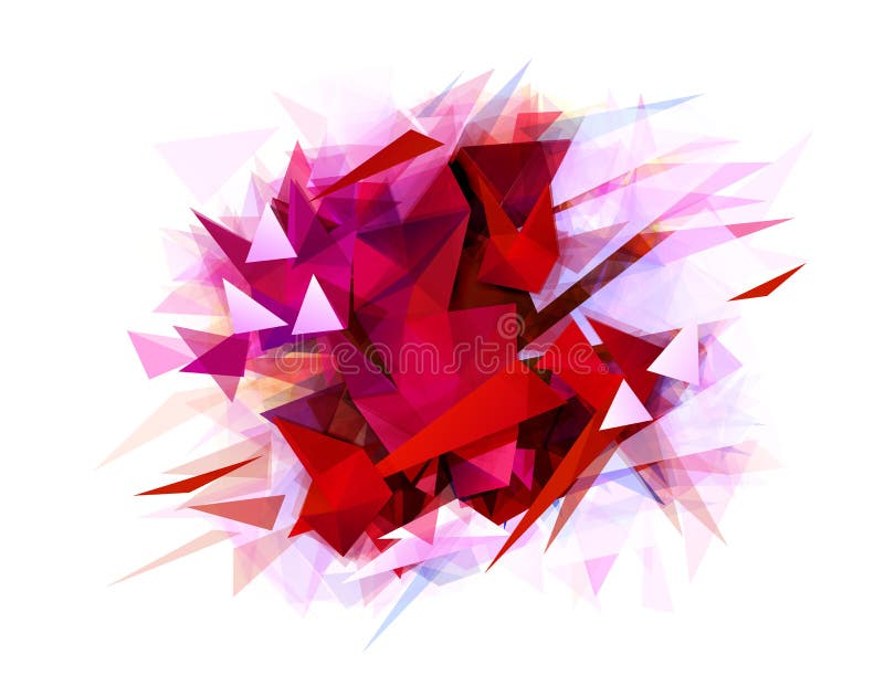 Abstrakte Fahne mit roter Farbe und grafischer Beschaffenheit des Kontrastes bildete sich durch geometrische Dreiecke vektor abbildung Abstrakte Fahne mit roter Farbe und grafischer Beschaffenheit des Kontrastes bildete sich durch geometrische Dreiecke vektor abbildung