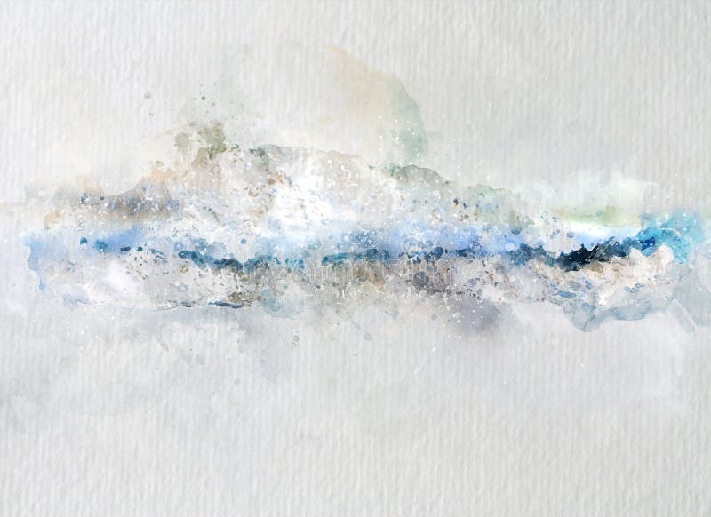Abstrakte Farbe Wasser blaue Meereswelle Kreativer abstrakter Hintergrund, Tapeten, Textur Moderne Kunst Moderne Kunst lizenzfreie stockfotografie