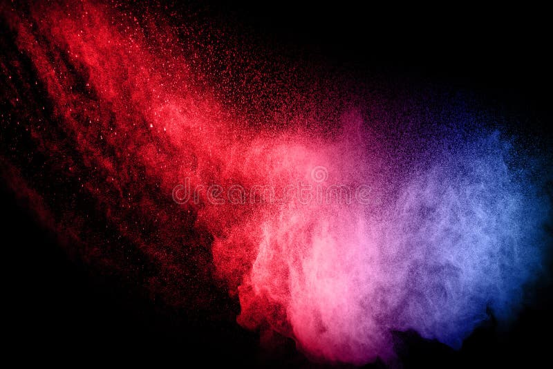 Abstrakte Farbpulverexplosion auf schwarzem Hintergrund abstrakte Frostbewegung des Farbstaubteilchenspritzens lizenzfreie stockbilder Abstrakte Farbpulverexplosion auf schwarzem Hintergrund abstrakte Frostbewegung des Farbstaubteilchenspritzens lizenzfreie stockbilder