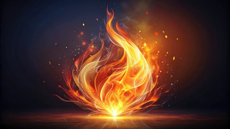 Abstrakte Feuerwehr strahlt eine bezaubernde Anzeige von Licht und Energie perfekt für dynamische Designs. Generative AI lizenzfreie abbildung