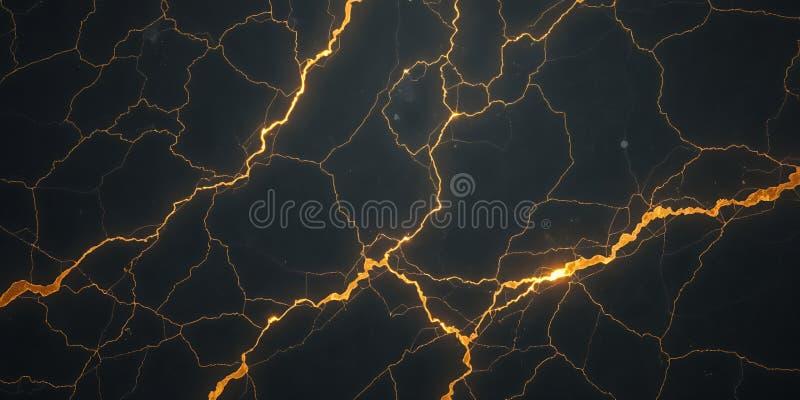 Abstrakte goldene Risse dunkler Hintergrund Textur Elegantes Design Luxus Muster Moderne Kunst Grafik vektor abbildung