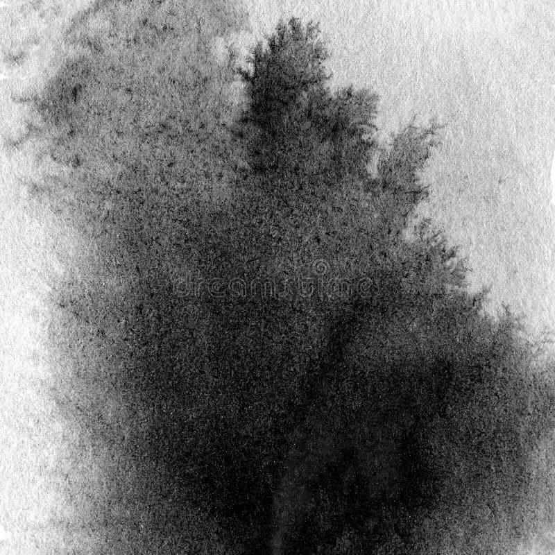 Abstrakte Hand gezeichneter Grayscale-Aquarellhintergrund vektor abbildung Abstrakte Hand gezeichneter Grayscale-Aquarellhintergrund vektor abbildung