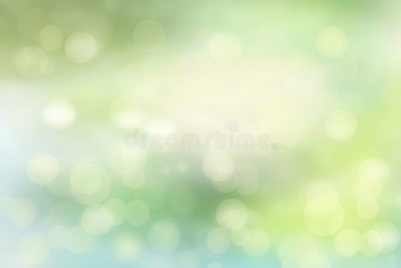 Abstrakte hellgrüne Illustration Abstrakter netter und empfindlicher hellgrüner und weißer bunter Sommer oder Frühling bokeh Hint lizenzfreie abbildung