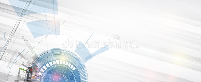 Abstrakte Hintergrundsammlung der Technologie für Geschäftslösungsideen lizenzfreie abbildung