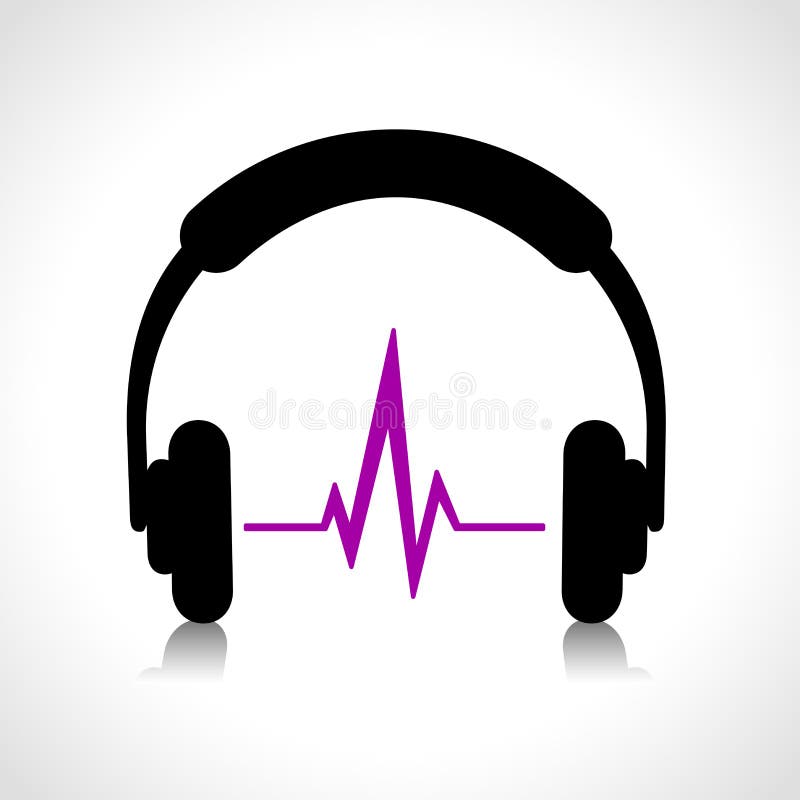 Abstraktes Kopfhörer-Symbol vektor abbildung
