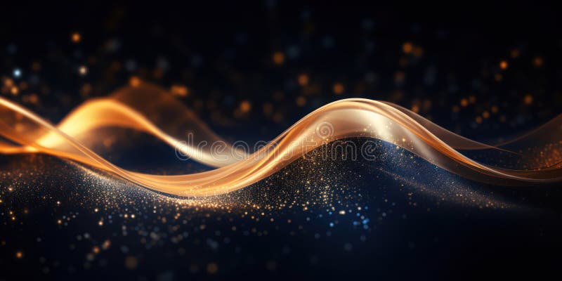 Abstract Glowing Wave of Shiny Light: A Bright and Energizing Motion Flowing AI generated. Abstract Glowing Wave of Shiny Light: A Bright and Energizing Motion Flowing AI generated