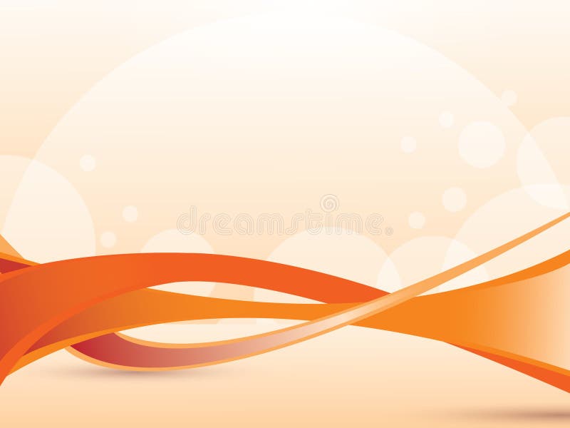 Abstrakte orange Welle