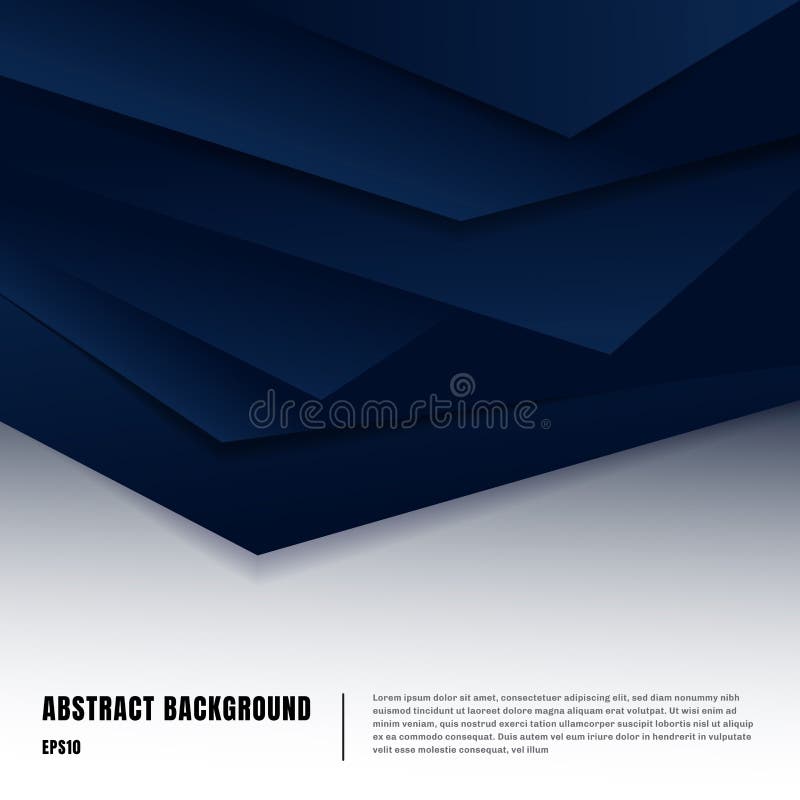Abstrakte Papierkunstart-Planschablone Dunkelblaue Steigungsdreiecke, die realistische Schatten auf weißem Hintergrundluxus übers vektor abbildung Abstrakte Papierkunstart-Planschablone Dunkelblaue Steigungsdreiecke, die realistische Schatten auf weißem Hintergrundluxus übers vektor abbildung