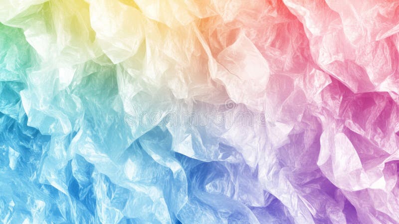 Abstrakte Regenbogenfarben mit verkrustetem Kunststoff-Hintergrund in Pastelltönen lizenzfreie abbildung