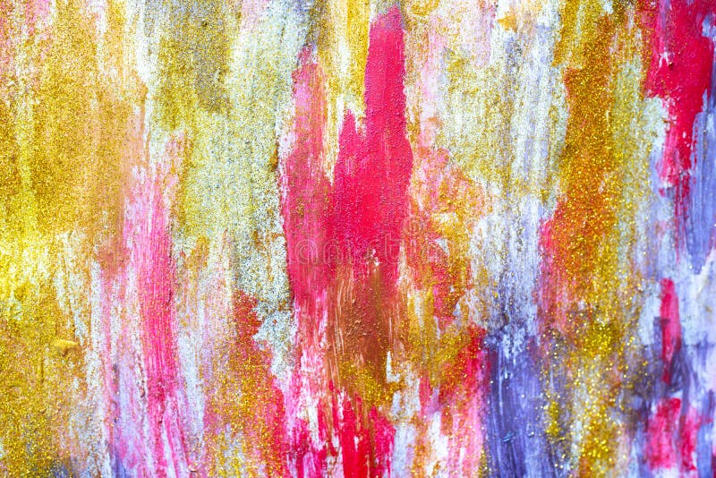 Abstrakte Ströme von Farben auf der Wand stock abbildung Abstrakte Ströme von Farben auf der Wand stock abbildung