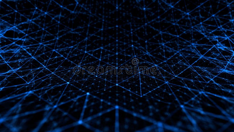 Abstrakte Technologie- und Wissenschaftsgeräusche mit Linien Gitterblau stock abbildung Abstrakte Technologie- und Wissenschaftsgeräusche mit Linien Gitterblau stock abbildung