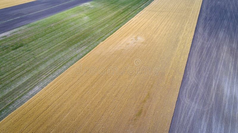 Abstrakte Vogelperspektive von ländlichem Nebraska stockfoto