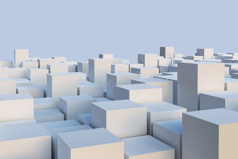 Abstrakte weiße Cuboids- oder Würfelillustration Geometrie oder Architektur oder Skylinebegriffstapete oder -hintergrund mit Kopi vektor abbildung Abstrakte weiße Cuboids- oder Würfelillustration Geometrie oder Architektur oder Skylinebegriffstapete oder -hintergrund mit Kopi vektor abbildung