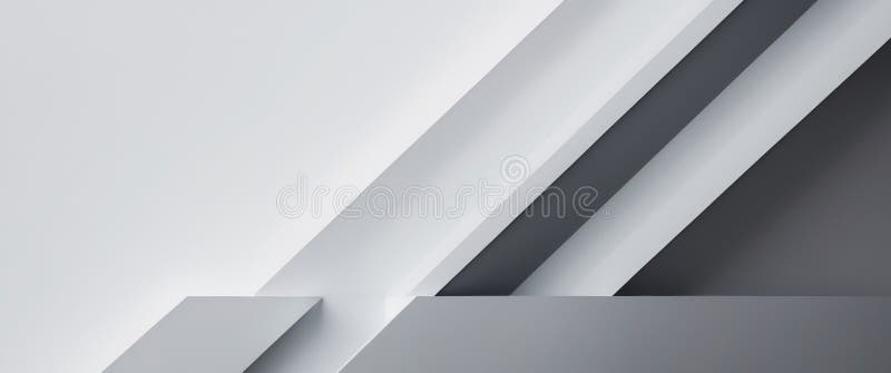 Abstrakte weiße und graue Farbe moderne Designstreifen stockfotografie