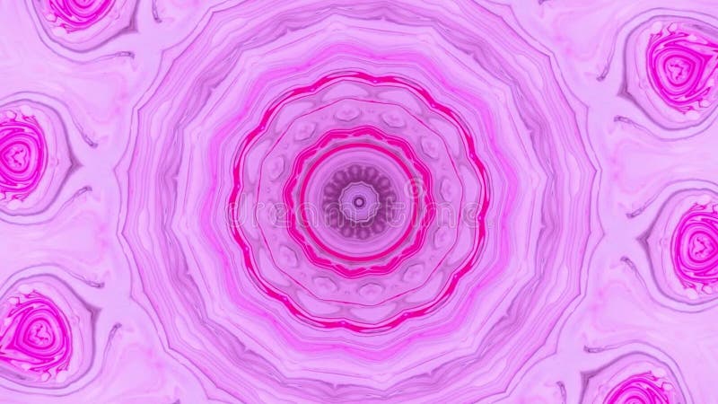 Abstrakter Bewegungsgraphikhintergrund Hypnotische Mandala für Meditation Kaleidoskopstadiumsoptischer effekt für Konzert