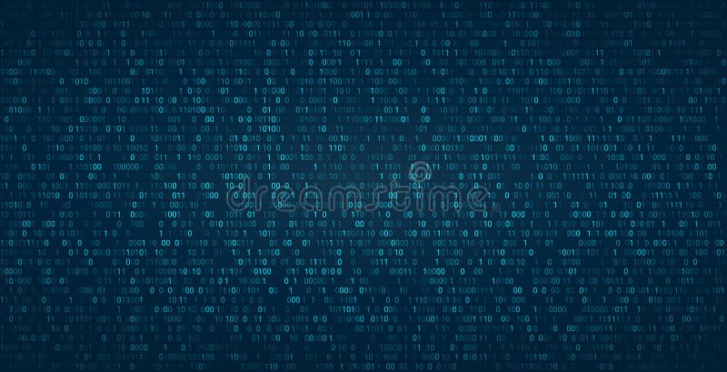 Abstrakter binärer Hintergrund für Hackathon und andere digitale Ereignisse Abgefallene Null-Zahlen mit Matrixeffekt auf futurist vektor abbildung