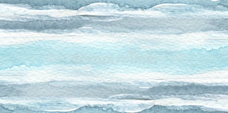Abstrakter blauer Aquarellbürstenanschlag-Farbenhintergrund Masern Sie Papier Getrennt stockfotos