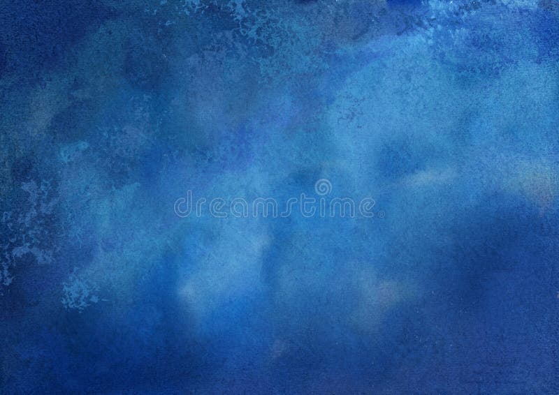 Abstrakter blauer Aquarellhintergrund lizenzfreie abbildung