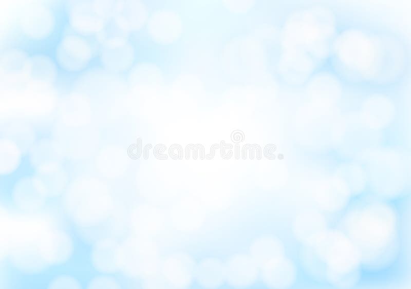 Abstrakter blauer Bokeh-Hintergrund mit unscharfen Lichteffekten vektor abbildung