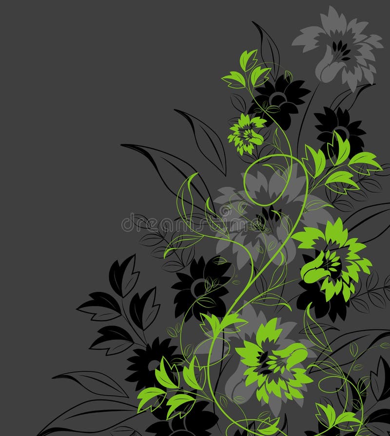 Abstrakter Blumenhintergrund stock abbildung Abstrakter Blumenhintergrund stock abbildung