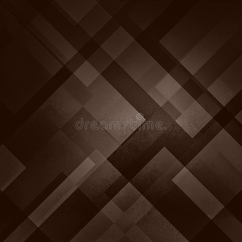 Abstrakter brauner Hintergrund mit Dreiecken und die Rechteckformen, die in der zeitgenössischen modernen Kunst überlagert werden stock abbildung