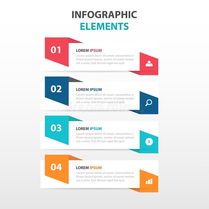 Abstrakter bunter Aufkleber mit Lupengeschäft Infographics-Elementen, flacher Designvektor der Darstellungsschablone lizenzfreie abbildung Abstrakter bunter Aufkleber mit Lupengeschäft Infographics-Elementen, flacher Designvektor der Darstellungsschablone lizenzfreie abbildung