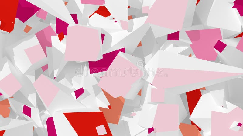 Abstrakter Digital-Hintergrund Version mit den Rosa, weißen und Rotenfarben lizenzfreie abbildung
