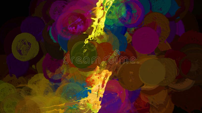 Abstract Vibrant Bubbly Background Digital Rendering. Abstract Vibrant Bubbly Background Digital Rendering