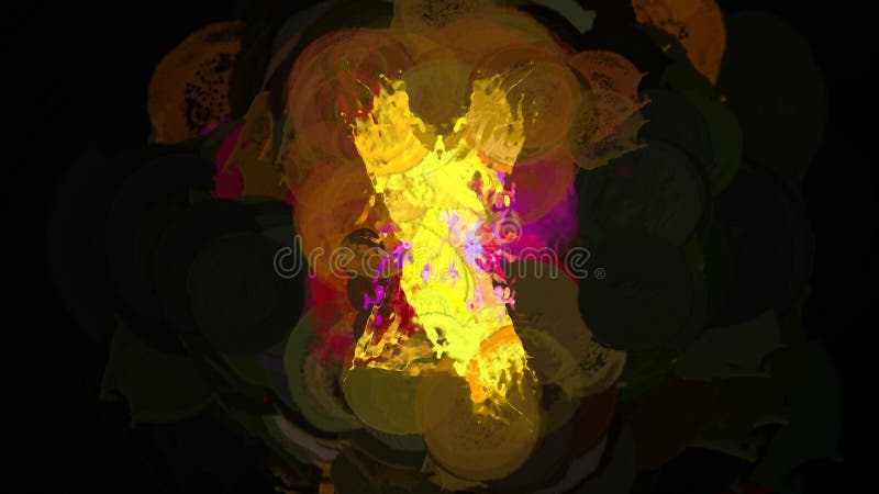 Abstract Vibrant Bubbly Background Digital Rendering. Abstract Vibrant Bubbly Background Digital Rendering