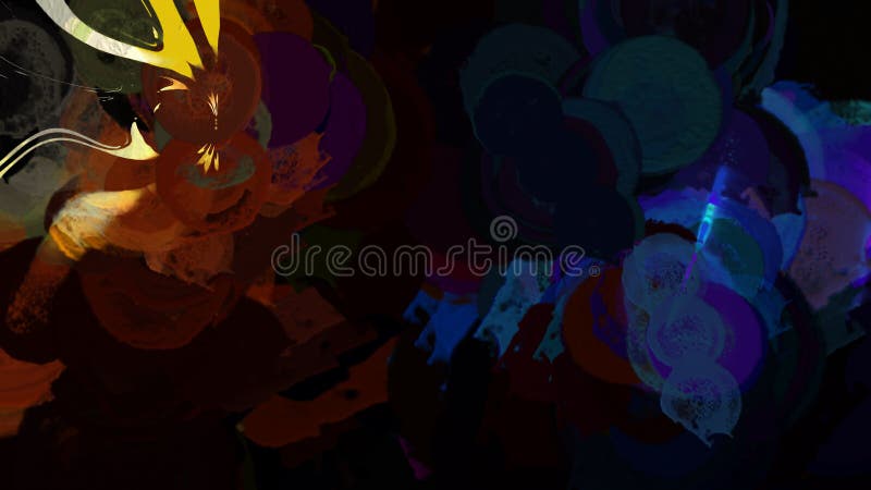 Abstract Vibrant Bubbly Background Digital Rendering. Abstract Vibrant Bubbly Background Digital Rendering