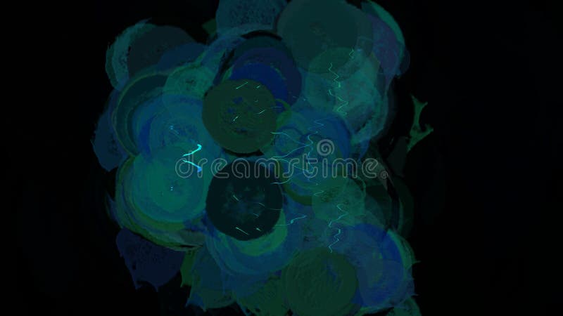 Abstract Vibrant Bubbly Background Digital Rendering. Abstract Vibrant Bubbly Background Digital Rendering