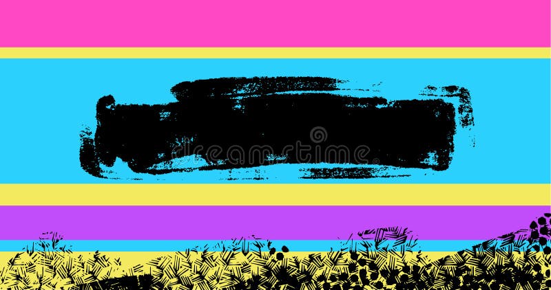 Abstrakter 80er-Stil bunt lebendiger optimistischer Hintergrund lizenzfreie abbildung
