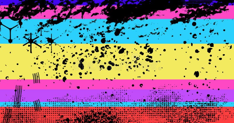 Abstrakter 80er-Stil bunt lebendiger optimistischer Hintergrund vektor abbildung