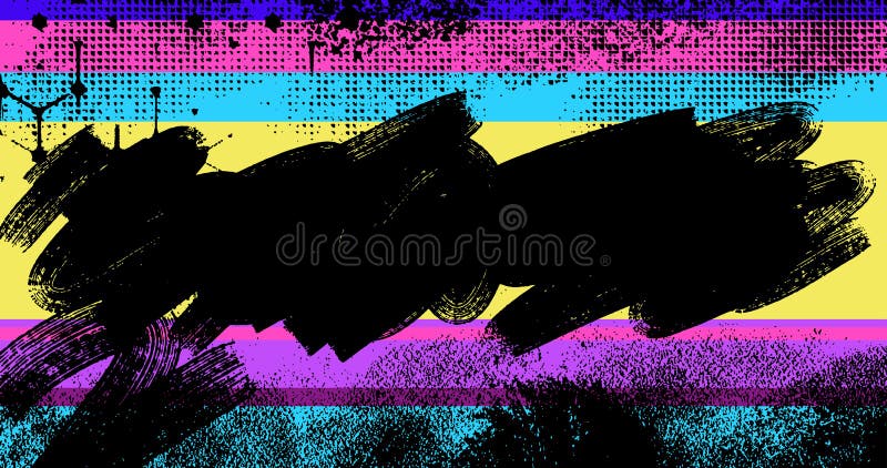 Abstrakter 80er-Stil bunt lebendiger optimistischer Hintergrund stock abbildung