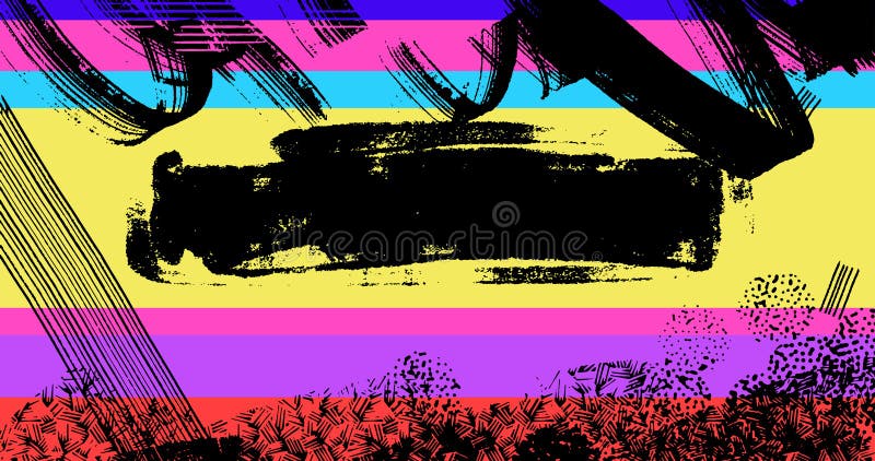 Abstrakter 80er-Stil bunt lebendiger optimistischer Hintergrund lizenzfreie abbildung