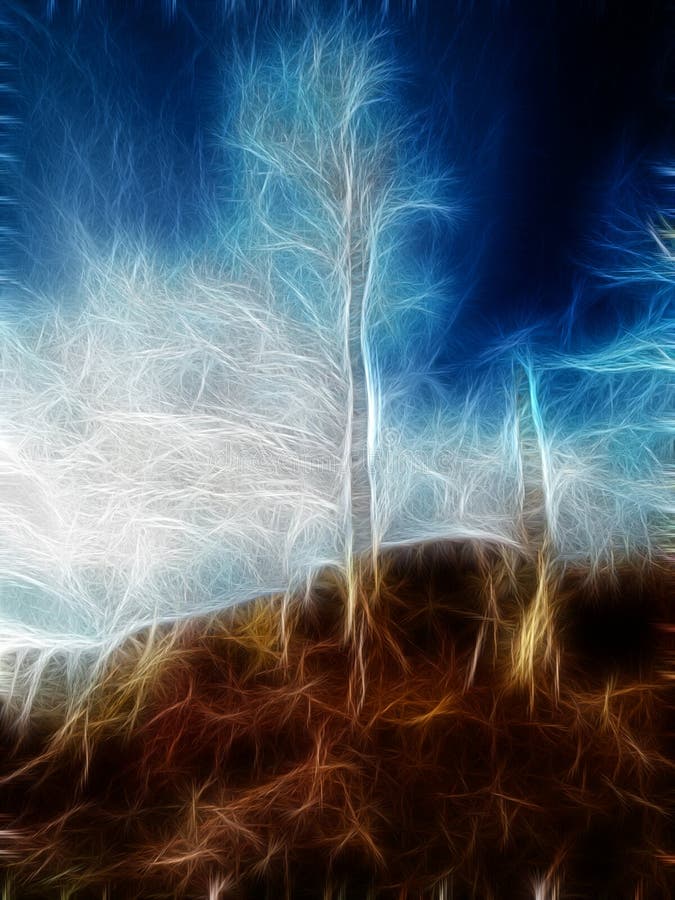 Abstrakter Fractalbaum vektor abbildung Abstrakter Fractalbaum vektor abbildung