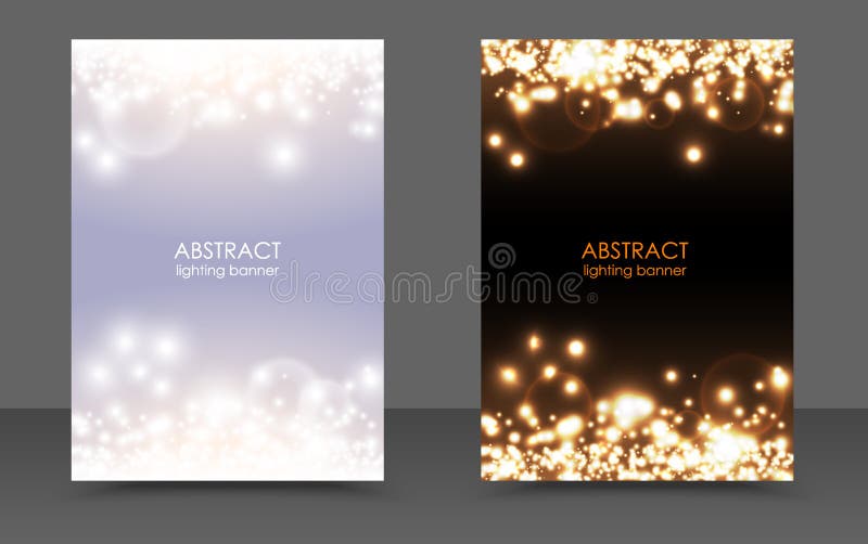 Abstrakter funkelnder magischer Hintergrundsatz der Weihnachtslichter Vector Licht und helles festliches Plakat des dunklen Glühe vektor abbildung Abstrakter funkelnder magischer Hintergrundsatz der Weihnachtslichter Vector Licht und helles festliches Plakat des dunklen Glühe vektor abbildung