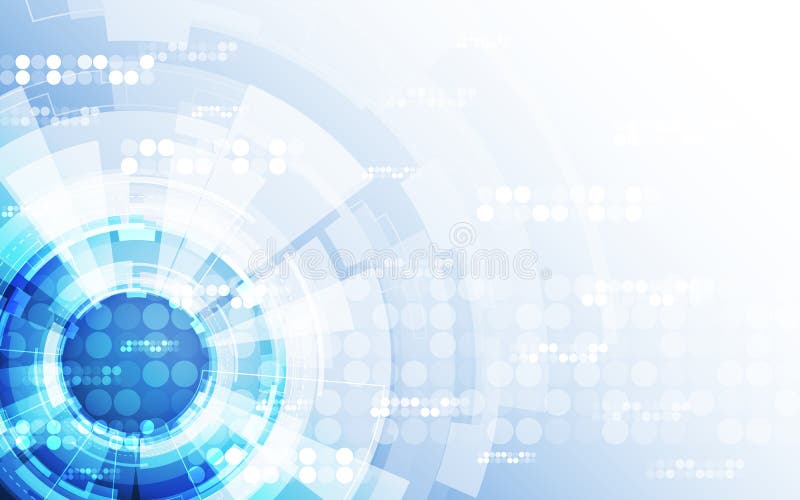 Abstrakter futuristischer Digitaltechnikhintergrund Illustration Vektor stock abbildung