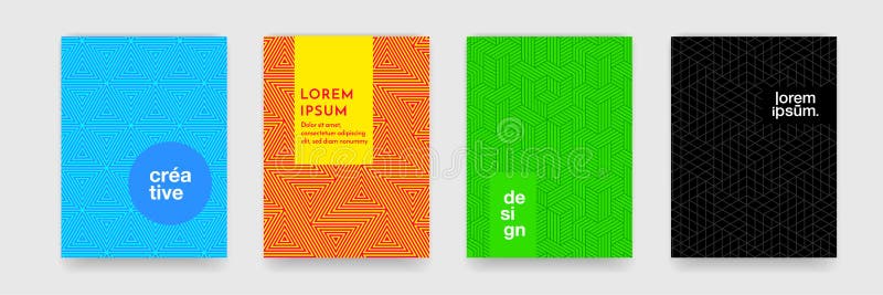 Abstrakter geometrischer Musterhintergrund mit Linie Beschaffenheit für Geschäftsbroschürenabdeckungsdesign-Plakatschablone lizenzfreie abbildung