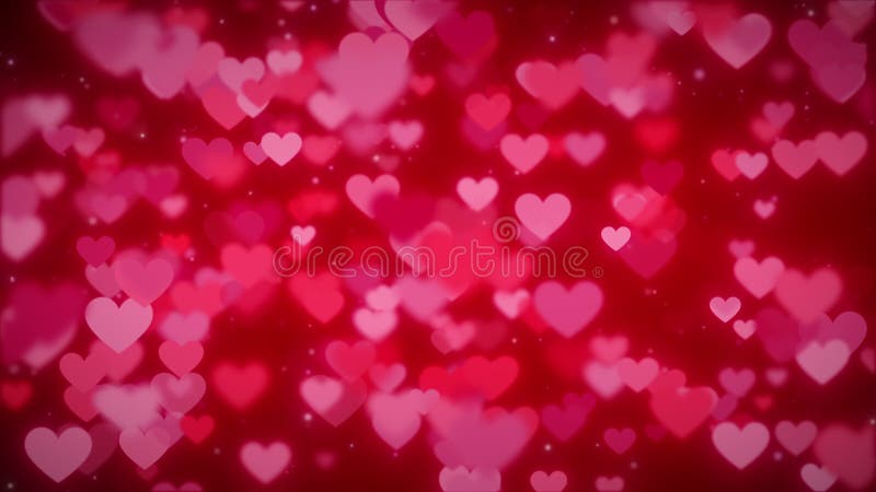 Abstrakter Gradientenhintergrund mit roter Herzform, fließend unendliche Schleife 003 vektor abbildung