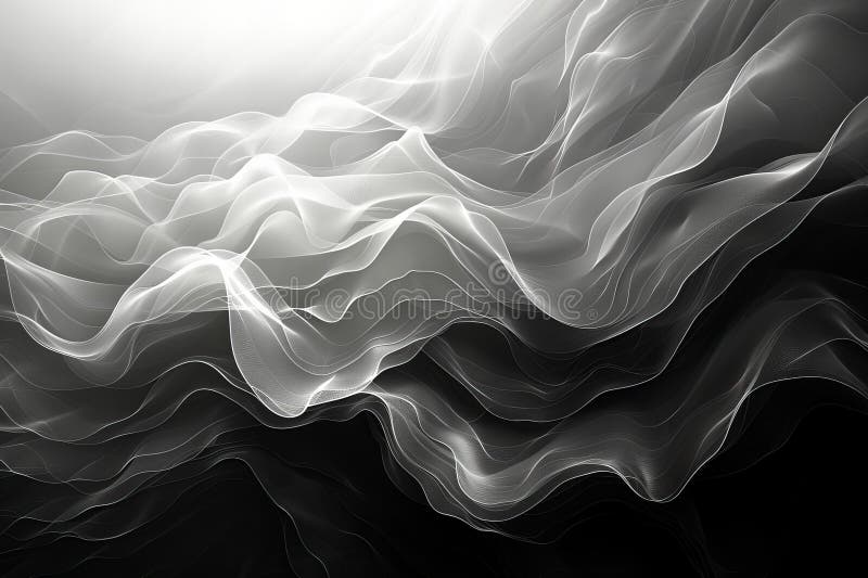 Abstrakter grauer Hintergrund mit Farbverlauf und sanftem Licht. schwarz-weiß lizenzfreie abbildung