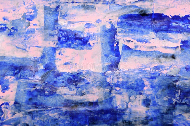 Abstrakter Hintergrund der blauen pinken Pinselstriche stock abbildung