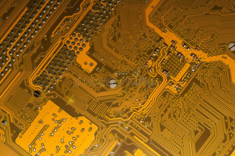 Abstrakter Hintergrund der elektronischen Leiterkarte Computerhardware Hauptplatine schließen Mikroelemente von Computern Intelli lizenzfreies stockbild