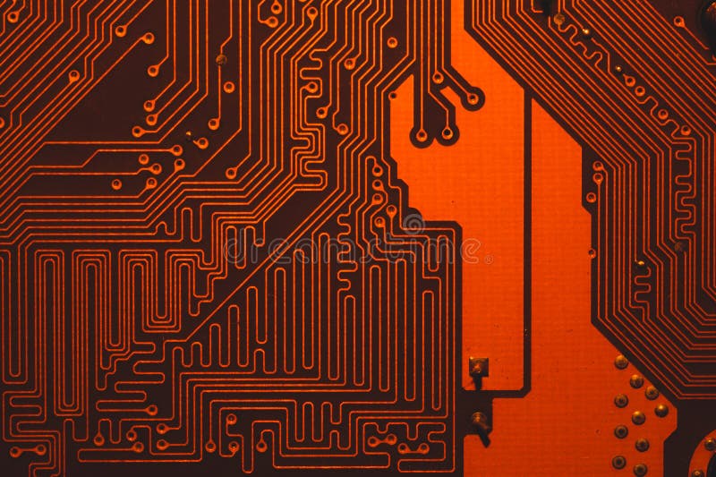 Abstrakter Hintergrund der elektronischen Leiterkarte PC-Mainboard dicht Mikroelemente von Computern Intelligente Technologie lizenzfreie stockfotografie
